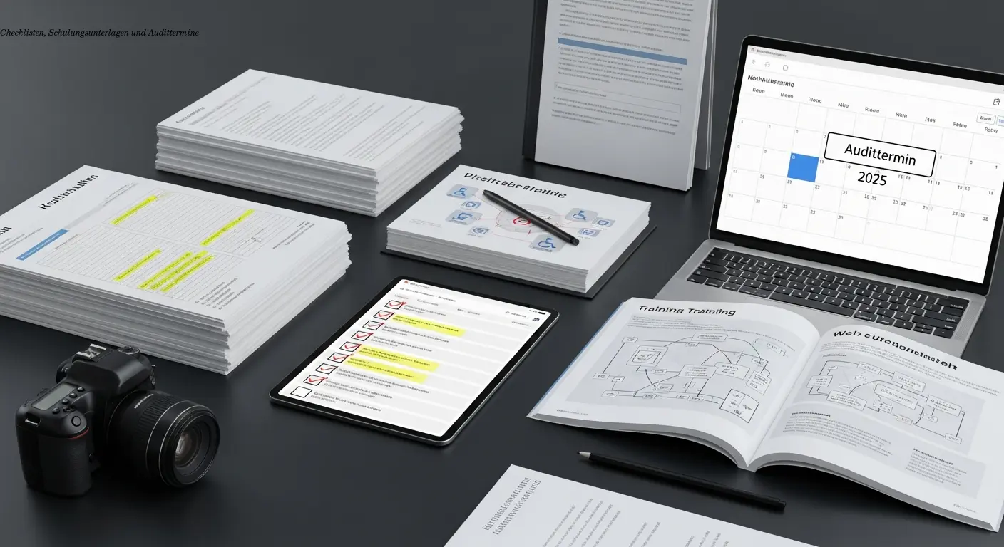 Checklisten, Schulungsunterlagen und Audittermine
