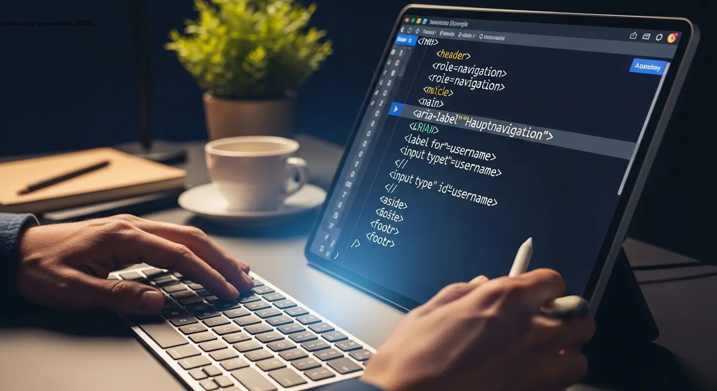 Codebeispiel: semantisches HTML
