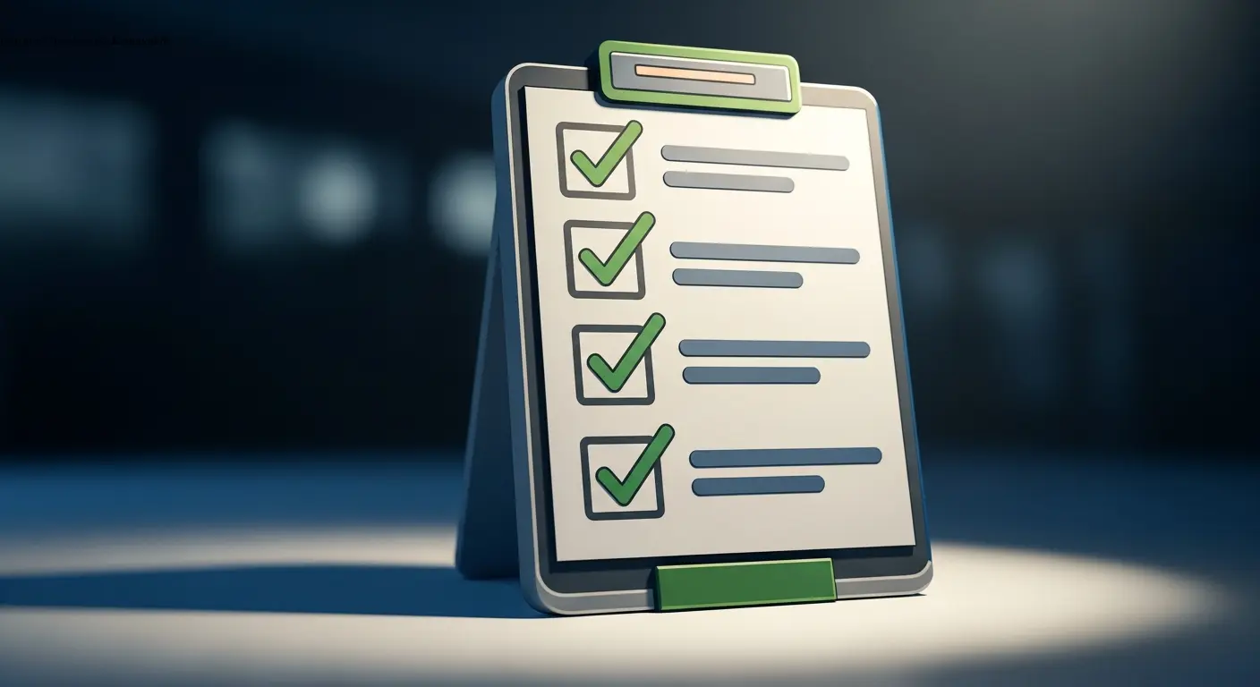 Icon mit Checkliste für Kernpunkte