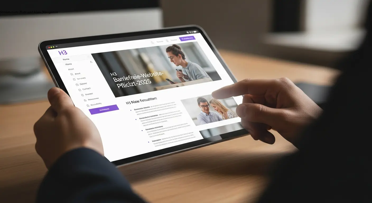Strukturierte Texte und klare Navigation