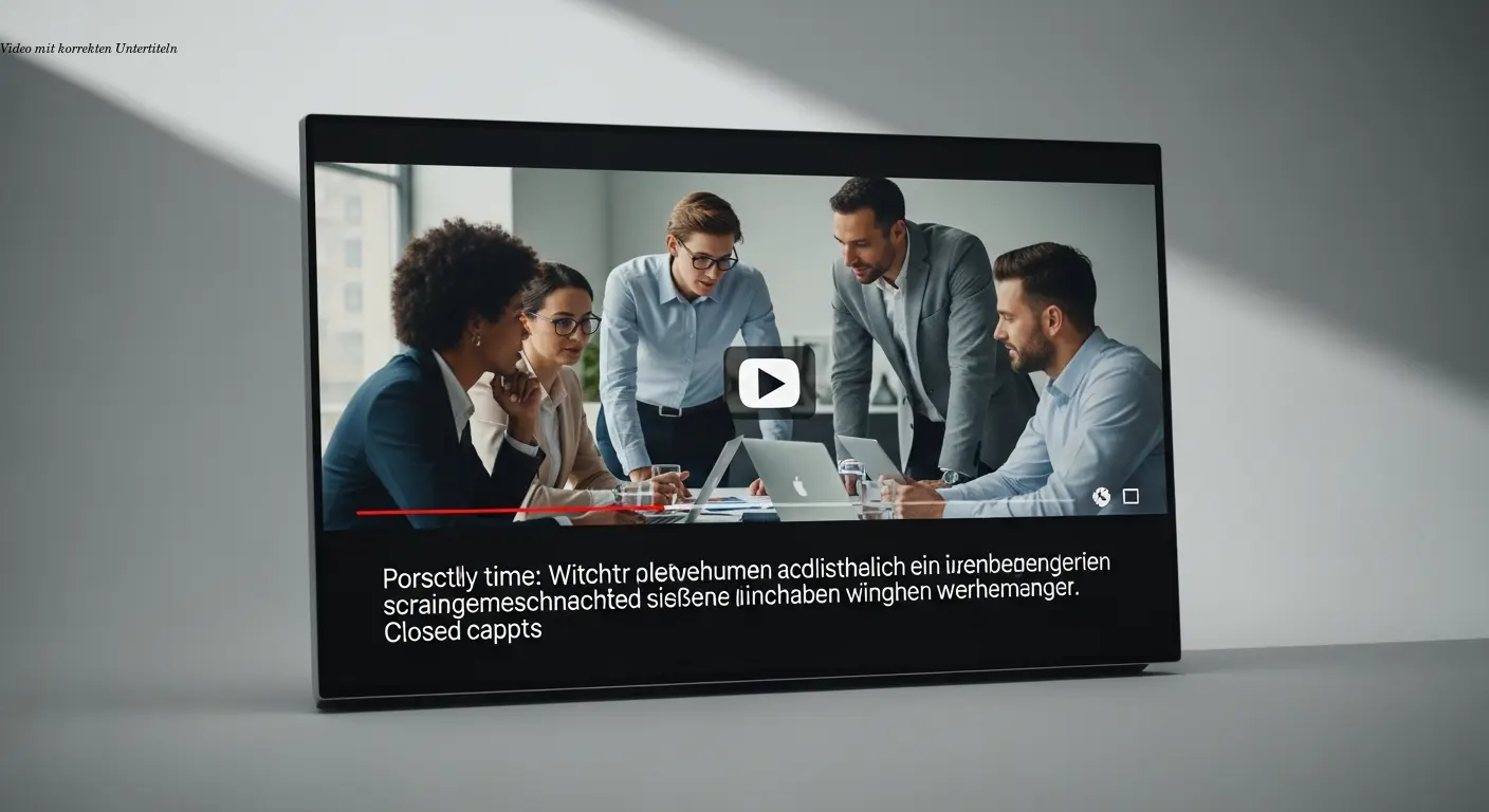 Video mit korrekten Untertiteln