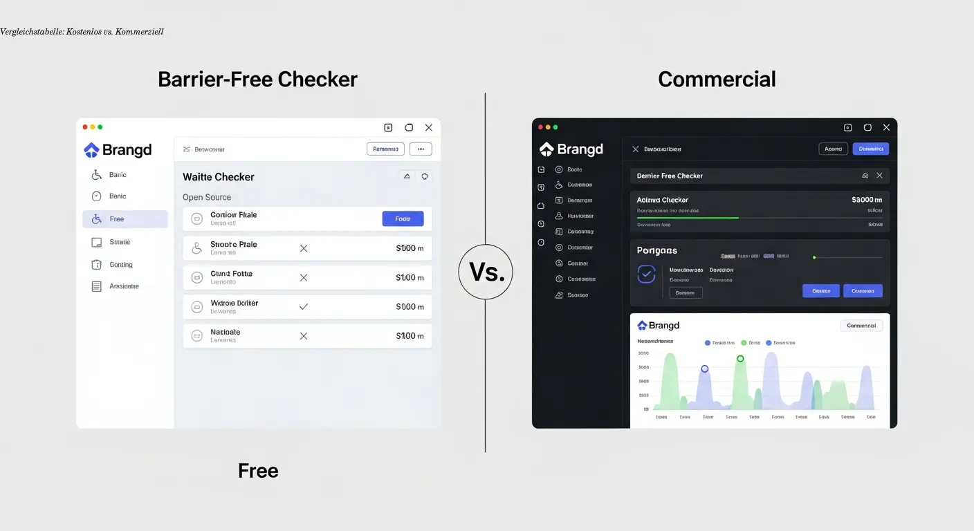 Vergleichstabelle: Kostenlos vs. Kommerziell