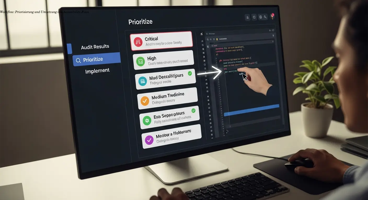 Workflow: Priorisierung und Umsetzung von Accessibility-Fixes