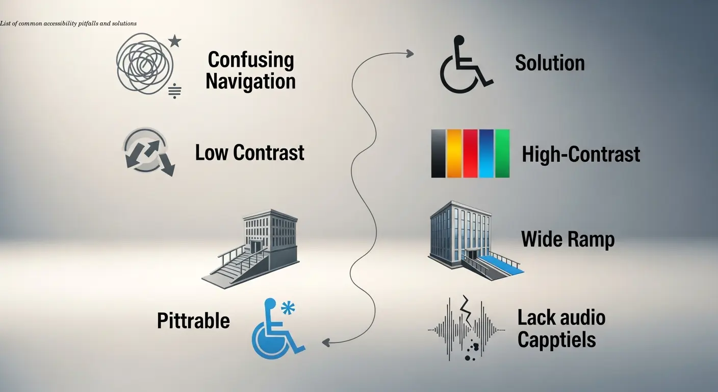 List of common accessibility pitfalls and solutions