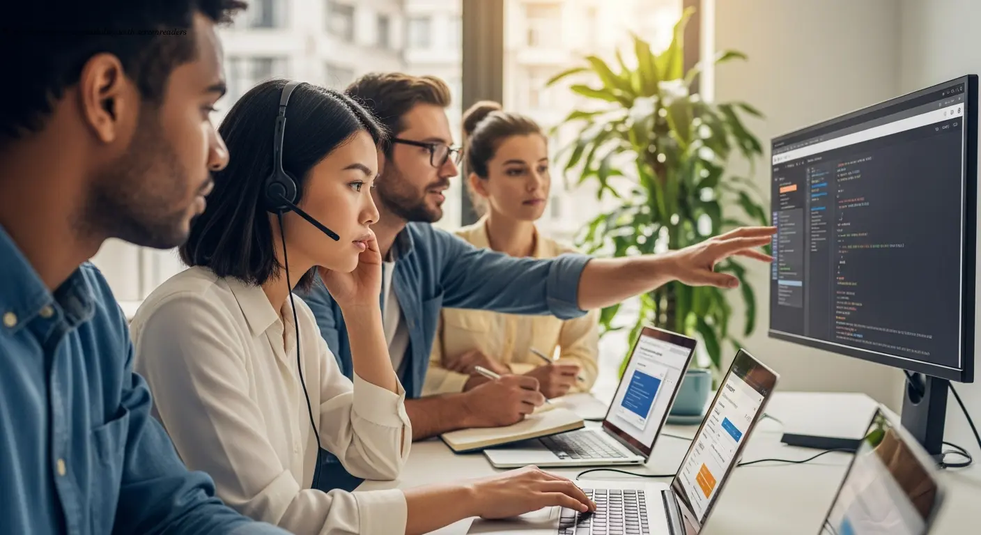 Teams training on accessibility with screenreaders