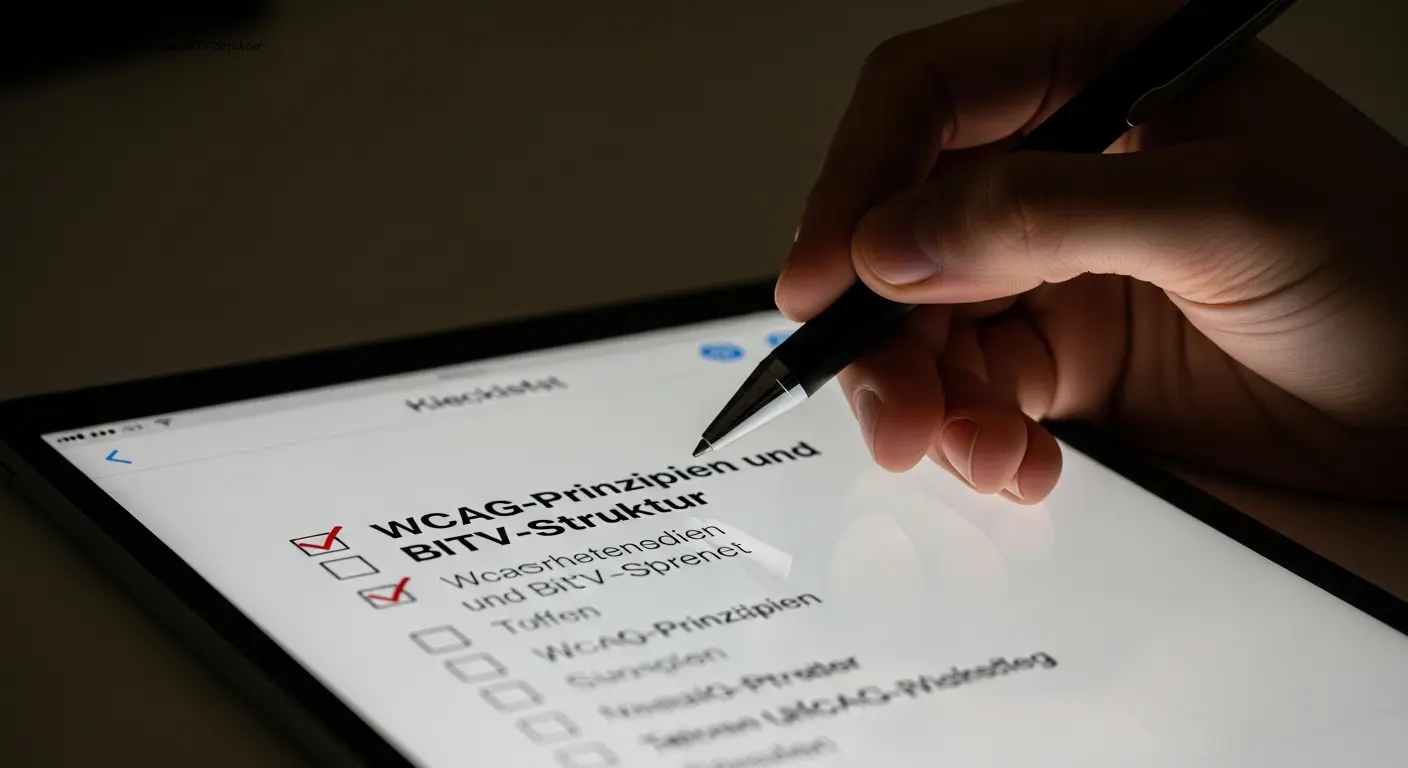 Checklist: WCAG-Prinzipien und BITV-Struktur