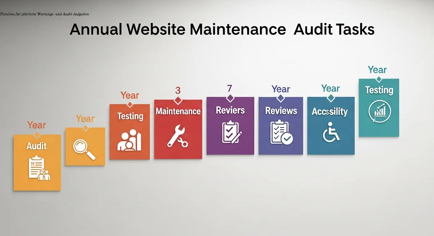 Timeline für jährliche Wartungs- und Audit-Aufgaben